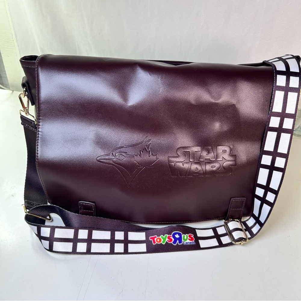 Toronto Blue Jays Star Wars Chewbacca Limited Edition Brown Messenger Bag. - Picture 4 of 13